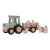 Houten tractor met trailer - Little farm